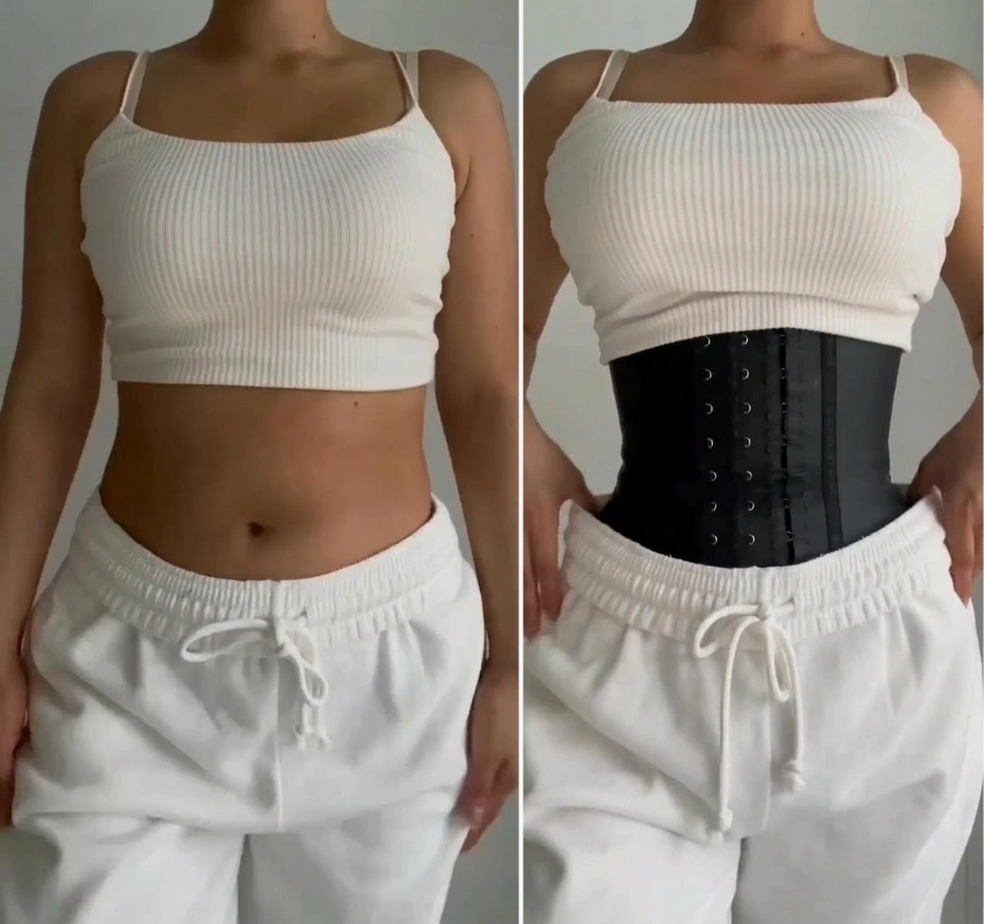 Gaine latex avant apres